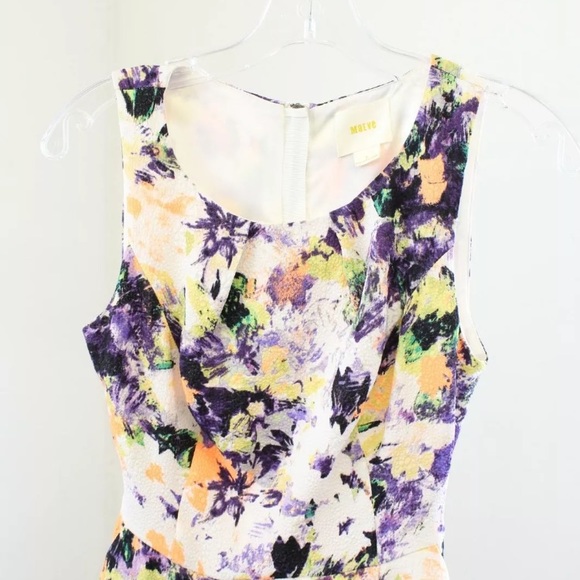 Maeve Neon Floral A Line Dress - Picture 4 of 8